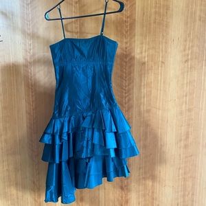Mango Iridescent Blue Party Dress 🔥SEXY🔥